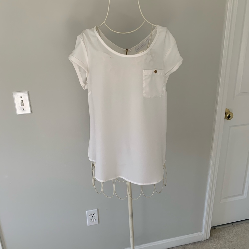 Scoop neck short sleeve Blouse